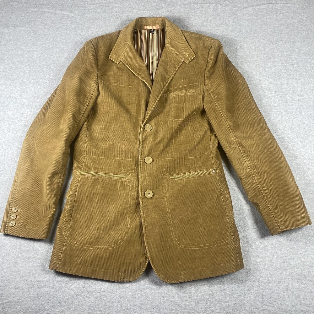 Black Rivet Jacket Womens Small Brown Corduroy Blazer G III Apparel Lined Casual